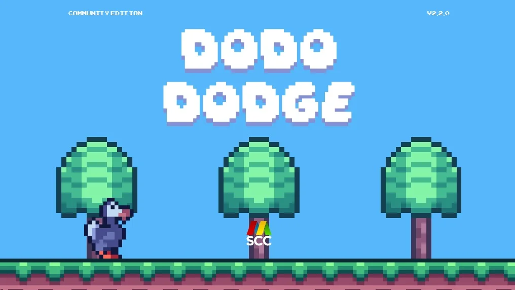 Screenshot of the Dodo Dodge game